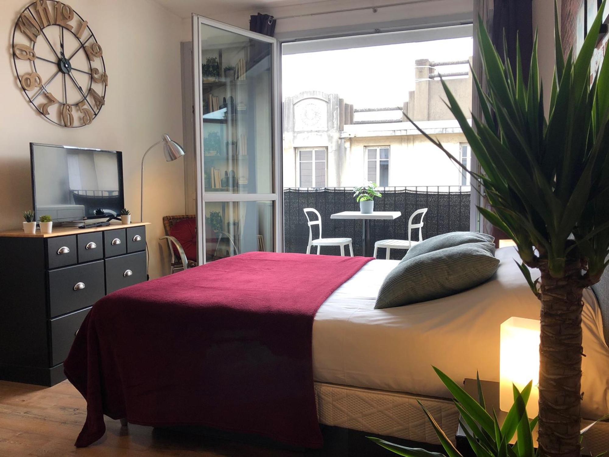 Studio Avec Balcon & Parking Gratuit - Tours Gare Eksteriør billede